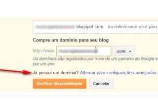 Associar Domínio personalizado ao blogger